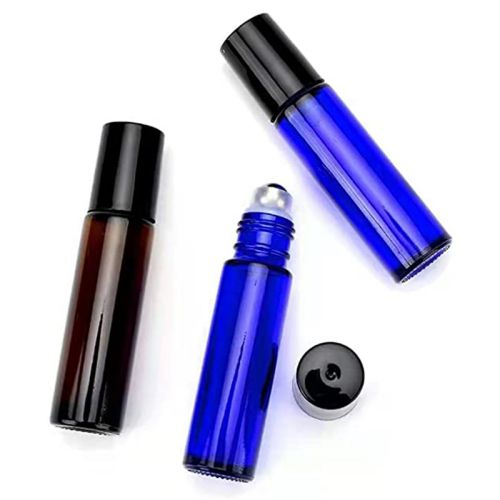 Blue Glass Roller Bottle