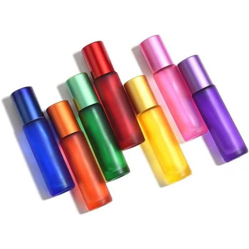 Colorful Glass Essential Oil Roller Bottle