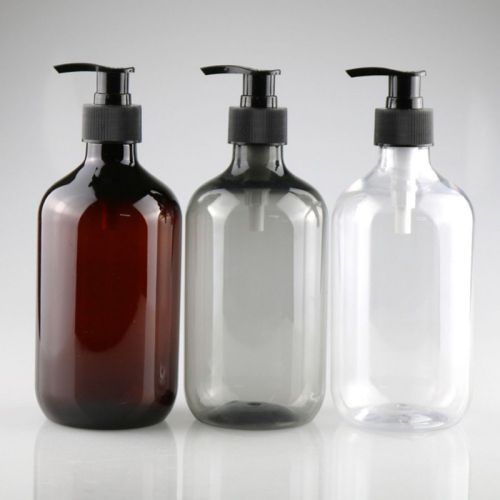 Clear PET Lotion Shampoo Bottle