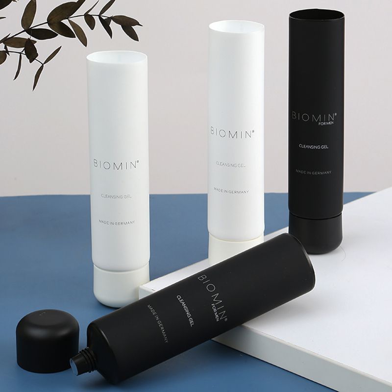 White Black Soft Touch Cosmetic Tube